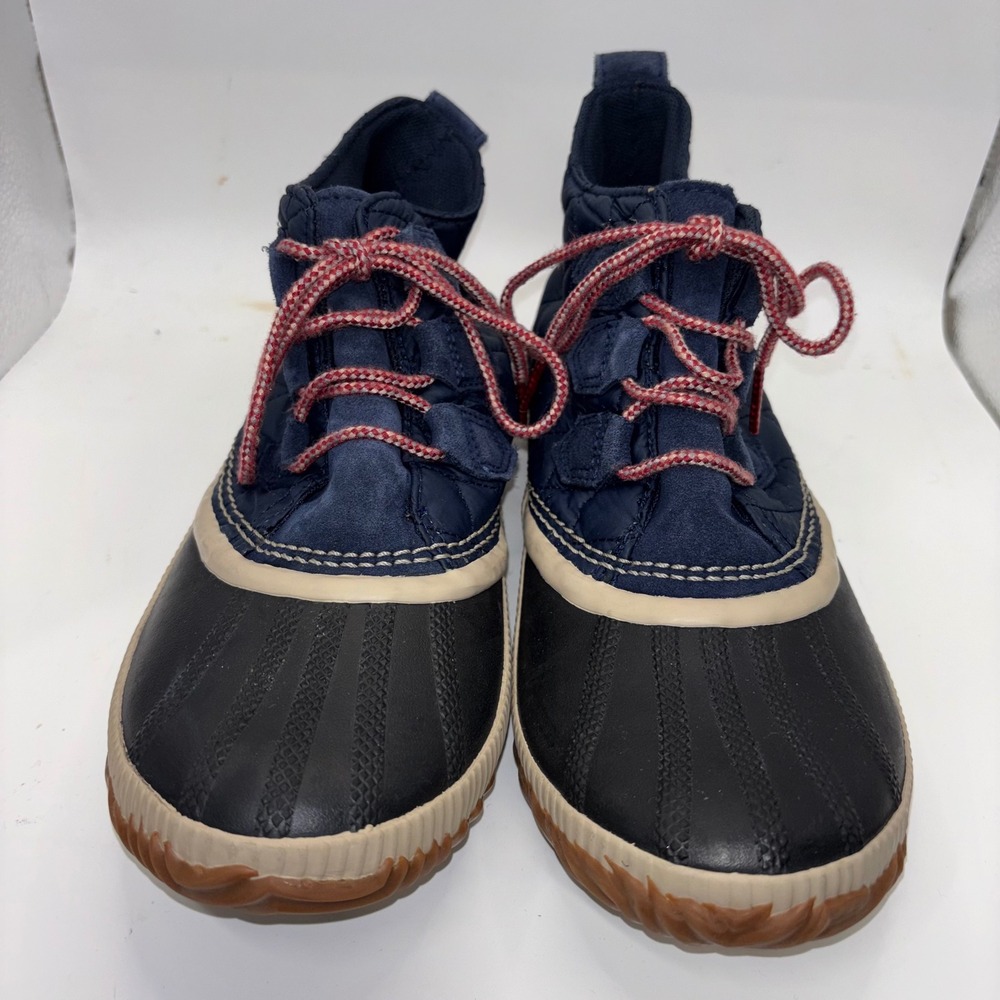 Sorel Out N About Plus Quilted Navy Blue Waterproof Duck Boots NL3152-464 9.5